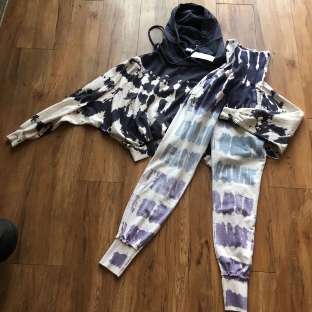 NWT Young Fabulous & Broke Tie Dye Sweat Set WoW!